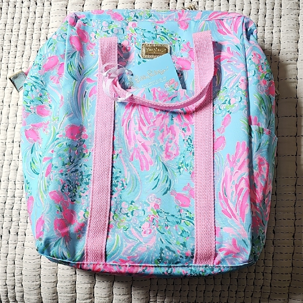 Lilly Pulitzer Backpack Cooler In Best Fishes Pattern